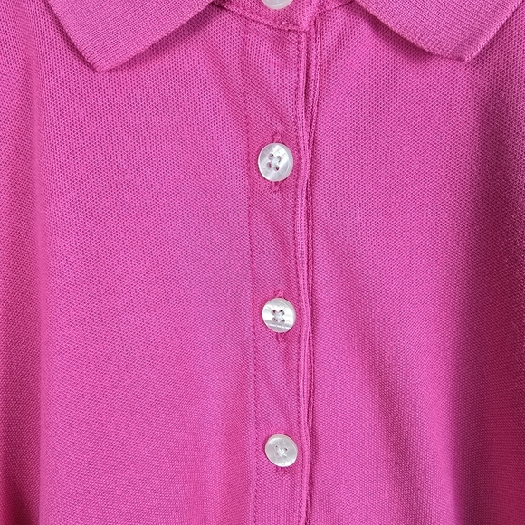 NIKE Women's Golf Victory Polo, Hot Pink Force, Large 12-14 Sleeveless Collared - Picture 5 of 9